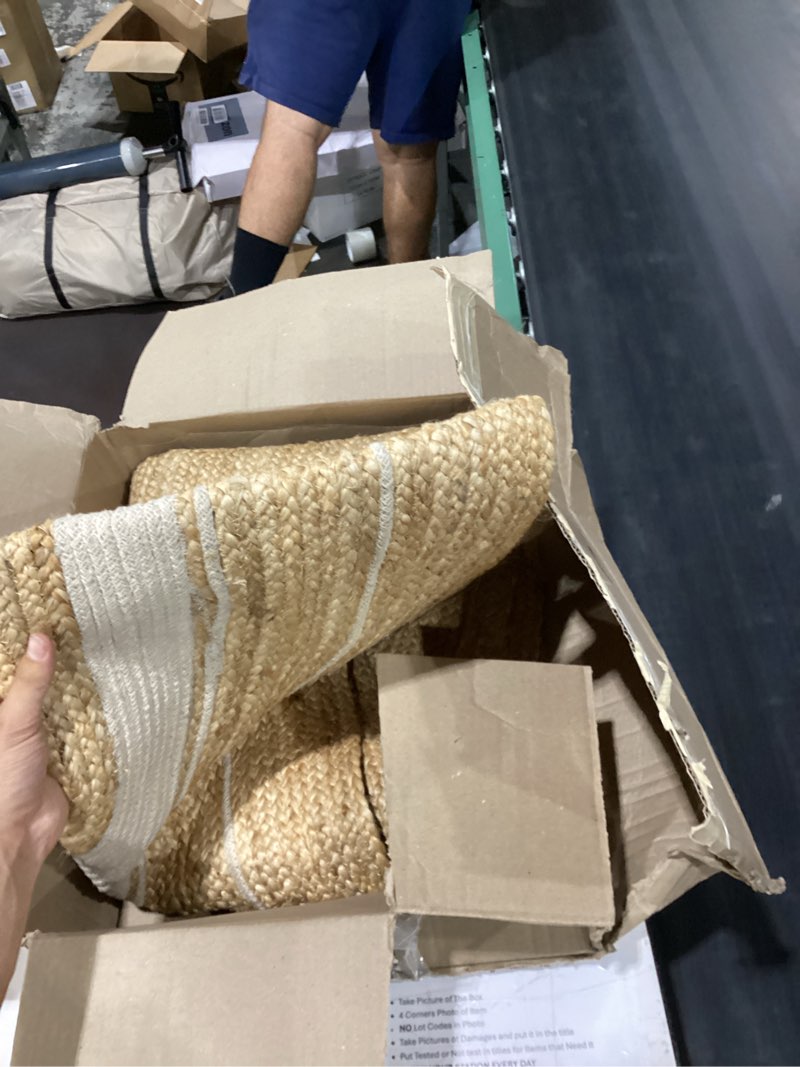 Condition photo showing Good Condition for woven natural fiber rugs