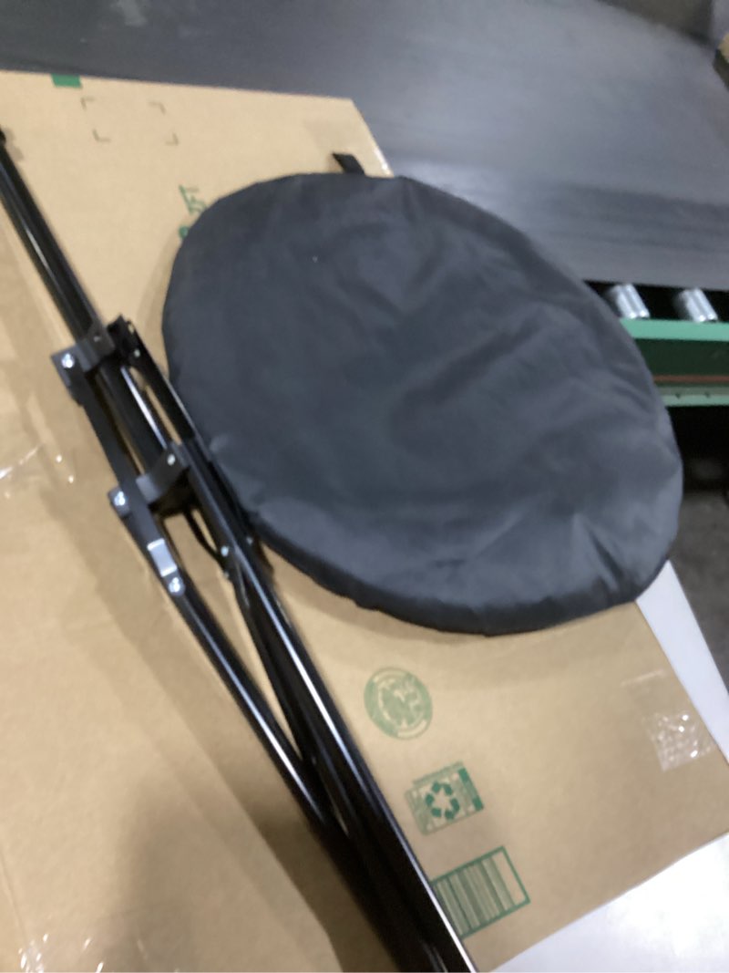 Condition photo showing Good Condition for 3.3x5ft/1x1.5m Chromakey Blue Grey Backdrop with 6.23ft Stand, 2-in-1 Blue Screen and Grey Screen Collapsible Reversible Pop-Up Background Panel for Photography, Live Streaming, Video Shooting Blue/Gray