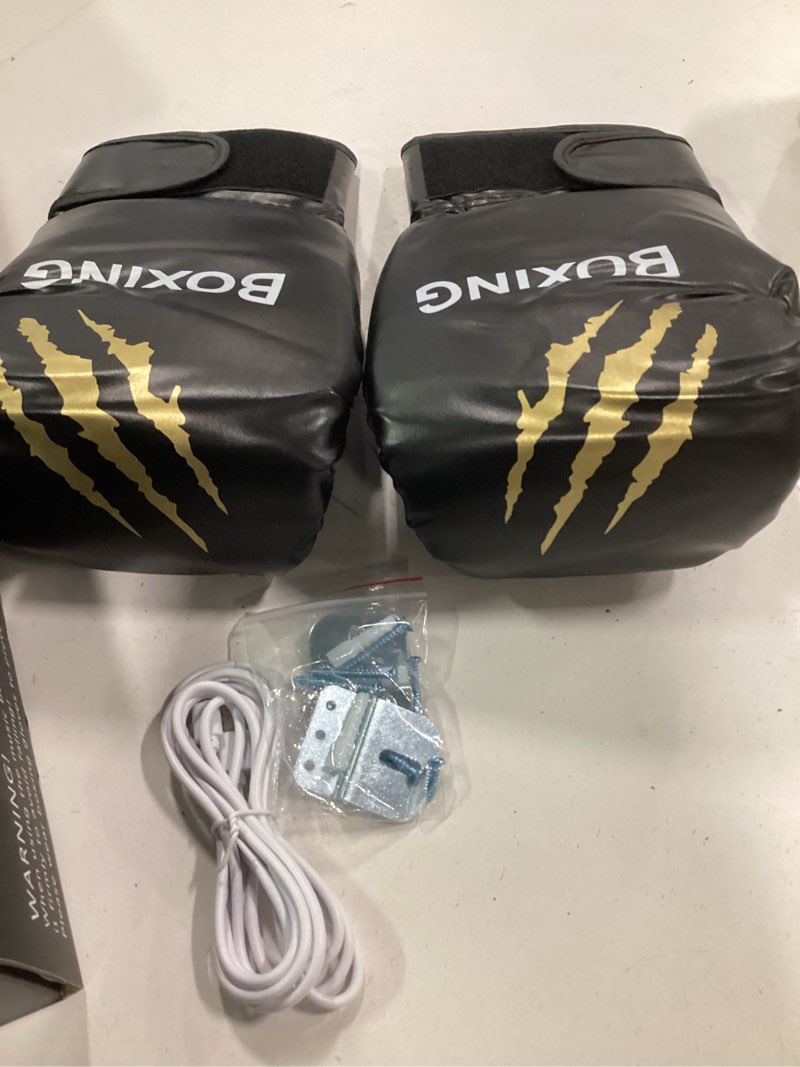 Condition photo showing New/Like New for Music Boxing Machine, Music Punching Trainer with Boxing Gloves, Wall Mounted Electronic Workout Punching Machine for Kids Adult