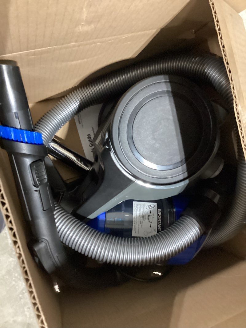 Condition photo showing New/Like New for Eureka WhirlWind Bagless Canister 2.5L Vacuum Cleaner, Lightweight Vac for Carpets and Hard Floors, NEN110A, Blue