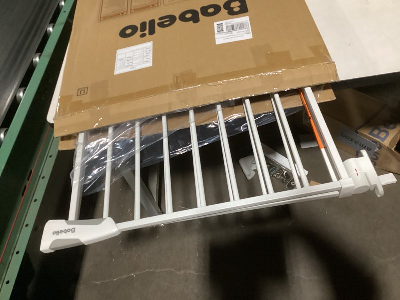 Condition photo showing Good Condition for Babelio Baby Gate for Stairs, Kitchen & Doorways, 26-43" W 28" H No Bottom Bar| Easy Installation| One-Handed Operation| Auto-Close| Hardware Mount (Drill Needed) Safety Dog/Pet Gate Indoor (White)