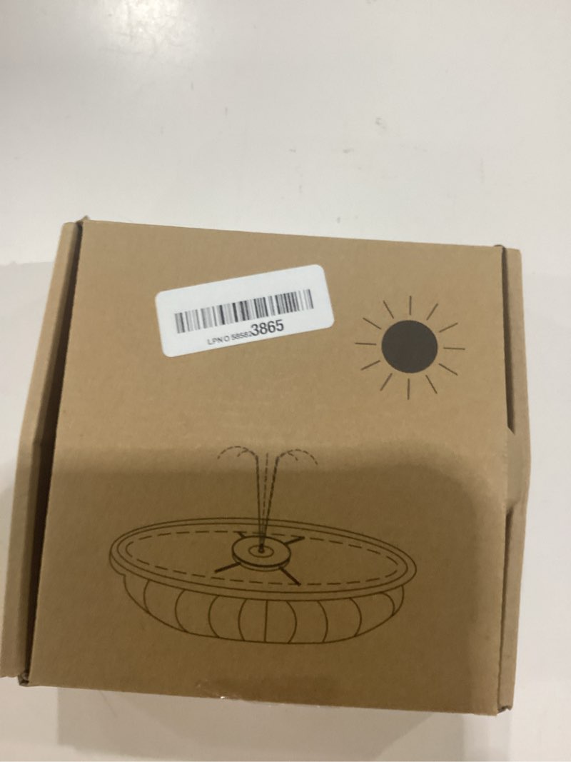 Condition photo showing New/Like New for solar fountain water pump for bird bath, floating solar powered water fountain pump for bird bath, garden, pond, pool, outdoor (1.4w)