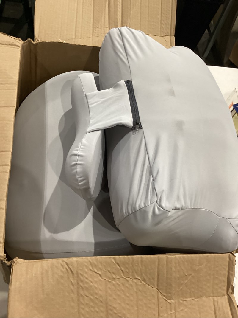 Condition photo showing Good Condition for intimacy wedge pillow for couples – memory foam support cushion for waist, neck & back, waterproof & portable with washable cover, ideal for sitting, lying & adult play grey