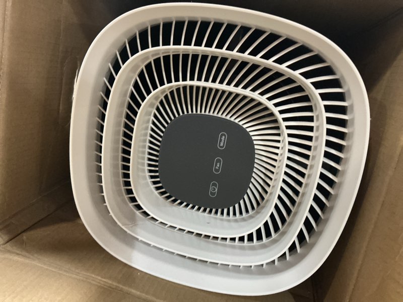 Condition photo showing As Is for Frigidaire PureA300 XL HEPA Air Purifier with Wi-Fi for Large Rooms, Covers up to 1,685 Sq. Ft., 3-Stage Filtration, Energy Star Certification, Air Quality Monitoring, Smart Mode, Ultra Quiet, White 1685 Square Feet Wifi