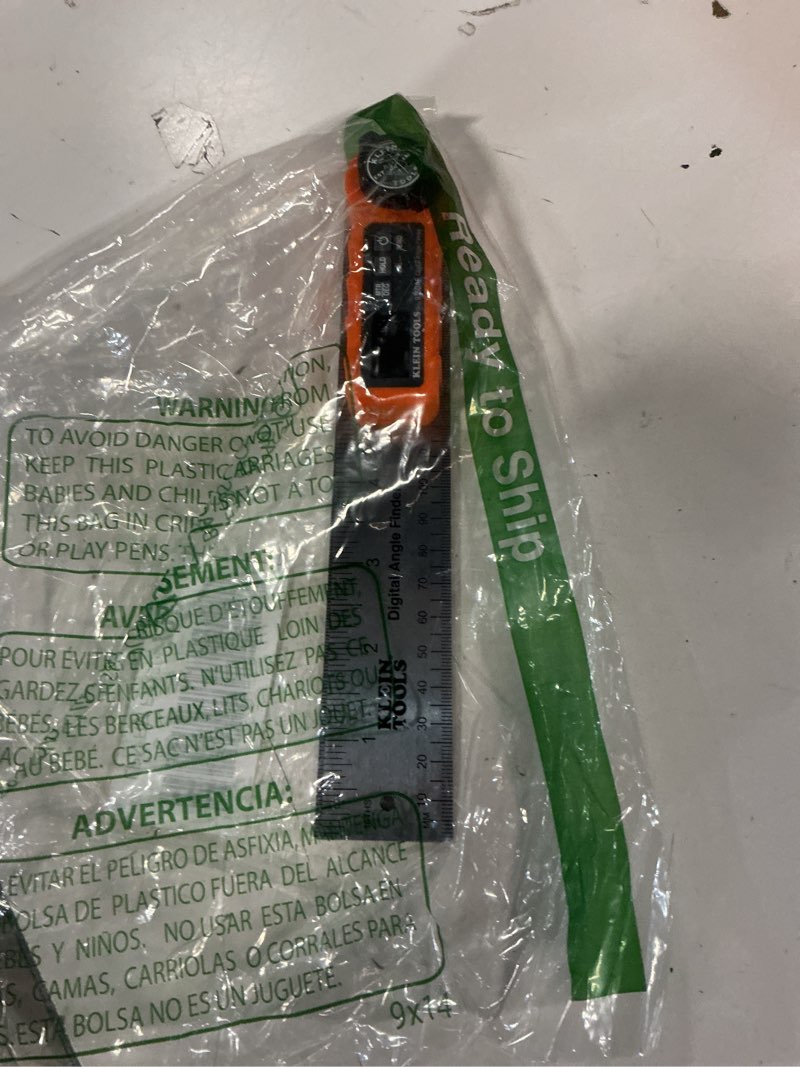 Condition photo showing Good Condition for Klein Tools 935DAF Digital Angle Finder, Precision Measurements, Miter Saw Protractor Angle Calculation and Portable Design