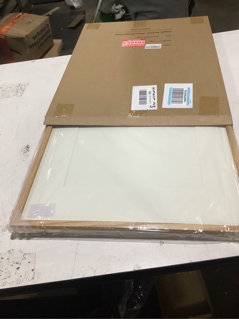 ihery standard 16x20in premium truly natural oak wood beige color picture frame with 2 mats (11x14,1