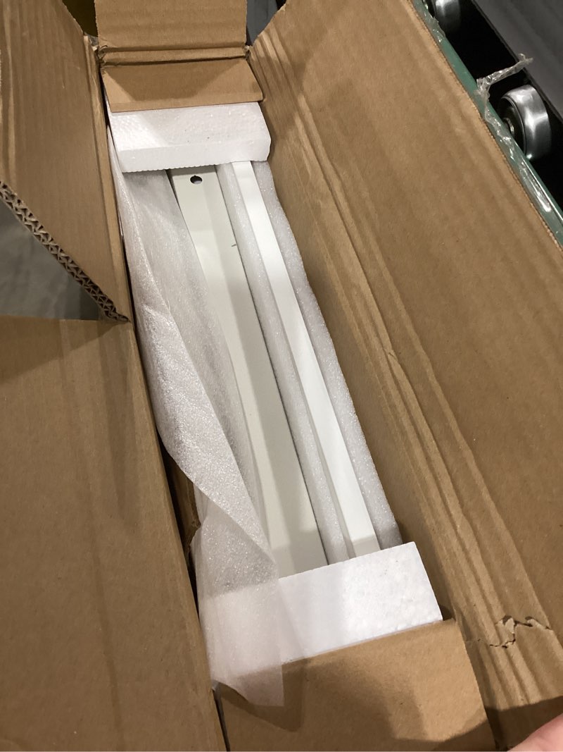 Condition photo showing Good Condition for ergear small standing desk adjustable height, 6 height settings up to 46.5?, walking pad desk with triangular leg design, smooth mobility with lockable wheels, standing desk for walking pad, white white 32" x 16"