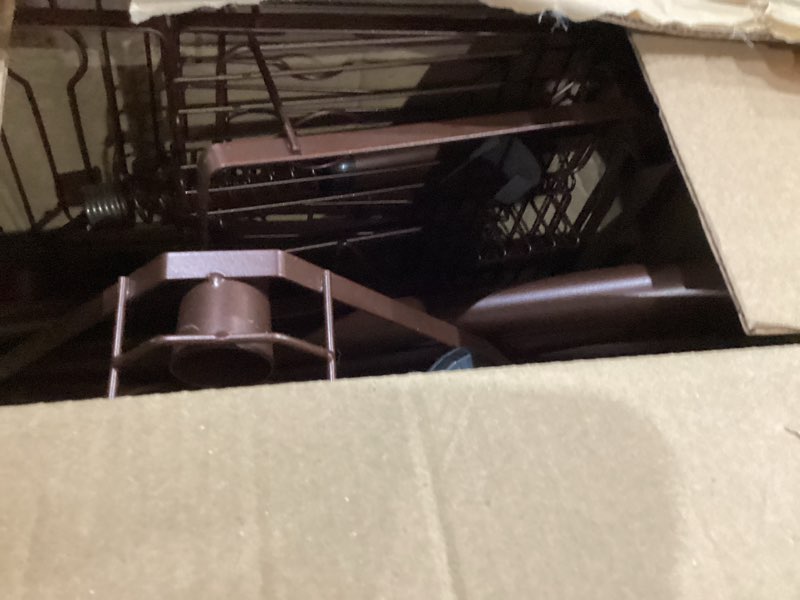 Condition photo showing Good Condition for Corner Shower Caddy Tension Pole - Adjustable 4-Tier Shower Shelf Stainless Steel Corner Tension Rod Bathroom Organizer Shampoo Holder with Soap Holders & Hooks for Bath, Tub, Floor Space Saving Bronze