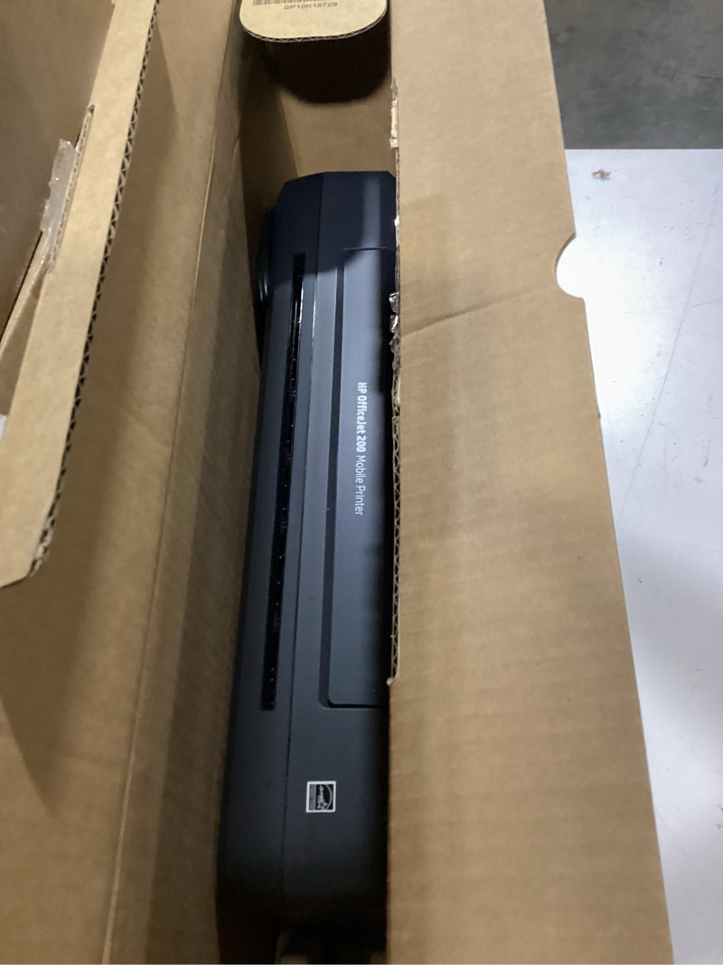 Condition photo showing As Is for hp officejet 200 wireless mobile printer - black, battery included (cz993a)