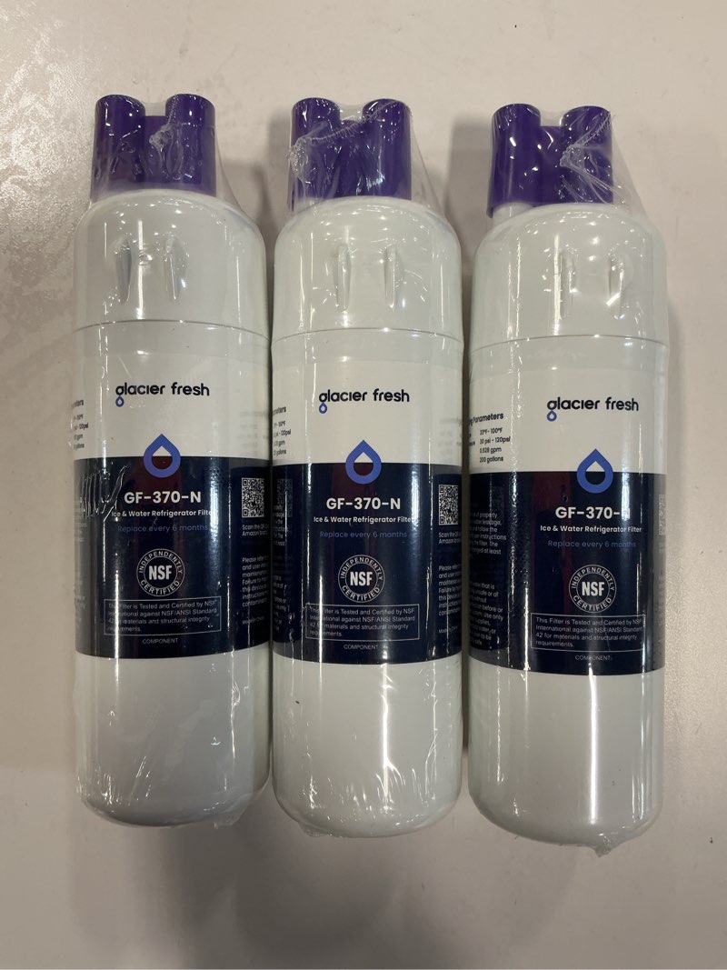 WATER FILTER ALACIER FRESH GF-370-N pack of 3