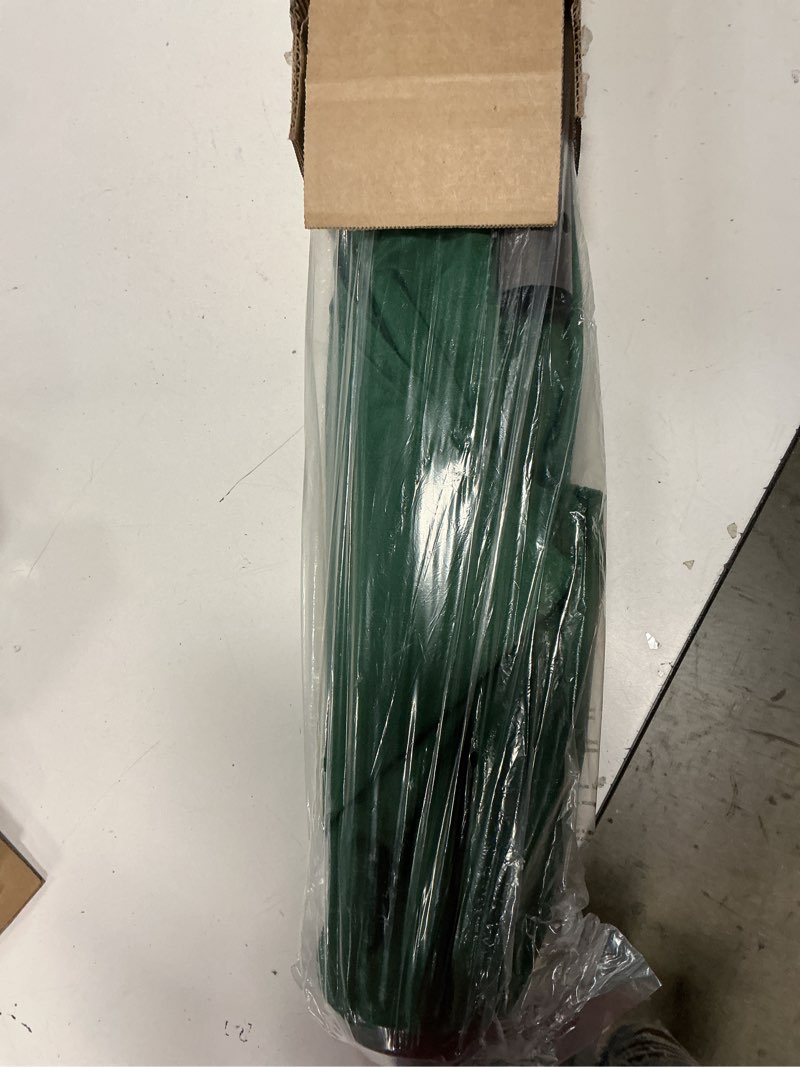 Condition photo showing New/Like New for jearey 9ft half umbrella outdoor patio umbrella market umbrellas with crank, 1/2 round wall umbrella 5 sturdy ribs uv protection for pool garden balcony deck, dark green 9' half dark green