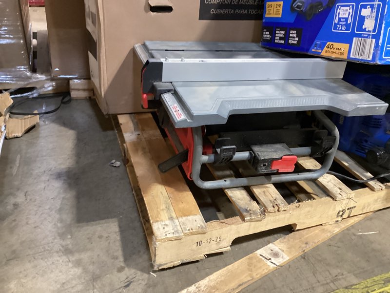 Condition photo showing As Is for craftsman 10.0-in 15.0 -amp 120.0 -volt portable jobsite table saw with folding