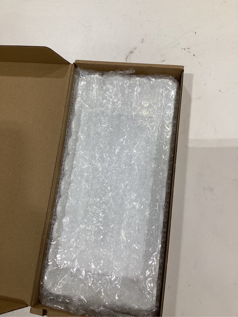 Condition photo showing New/Like New for 2 Pack Scalloped White Acrylic Bathroom Vanity Tray for Counter Clear Acrylic Trays for Organizing Perfume Sponge Soap Makeup Storage Holder Toilet Tray ( White ,Large: 11"L x 5"W + Middle: 8"L x 4"W) White-2 pack