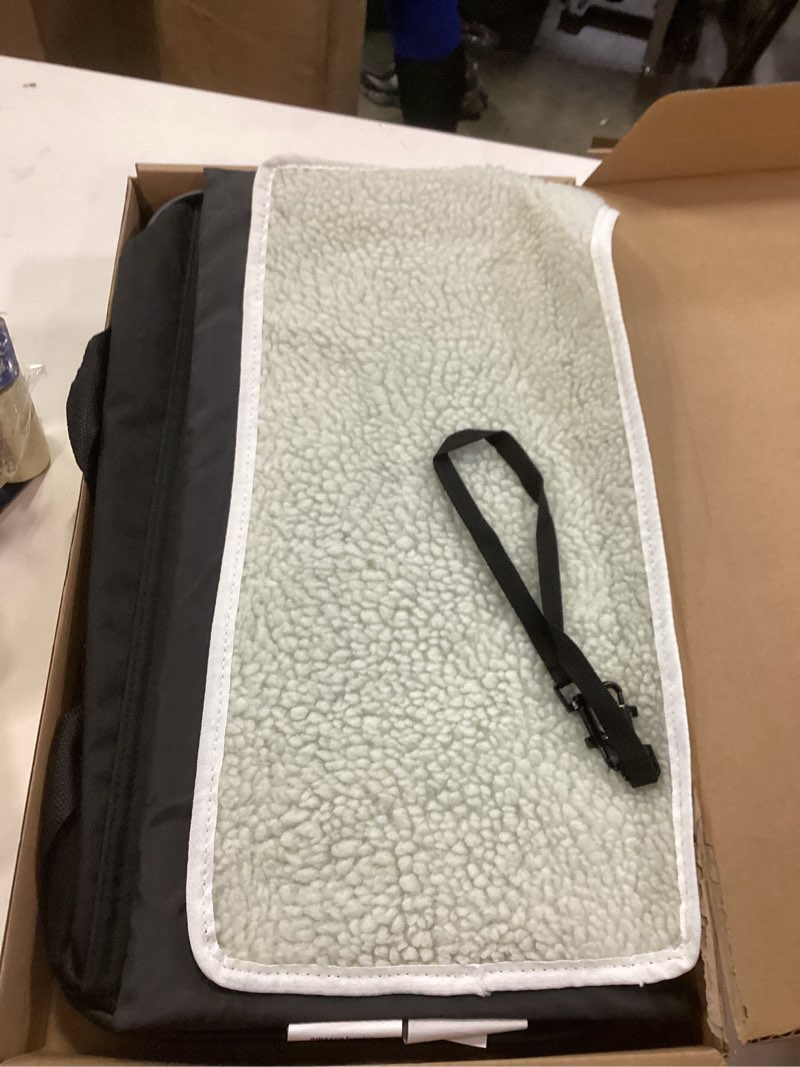 Condition photo showing As Is for Amazon Basics Soft-Sided Mesh Pet Travel Carrier for Dog, Cat, up to 22 pounds, 19.7\" L x 12\" W x 12\" H, Black 20.0\"L x 12.0\"W x 12.0\"H Without Wheels