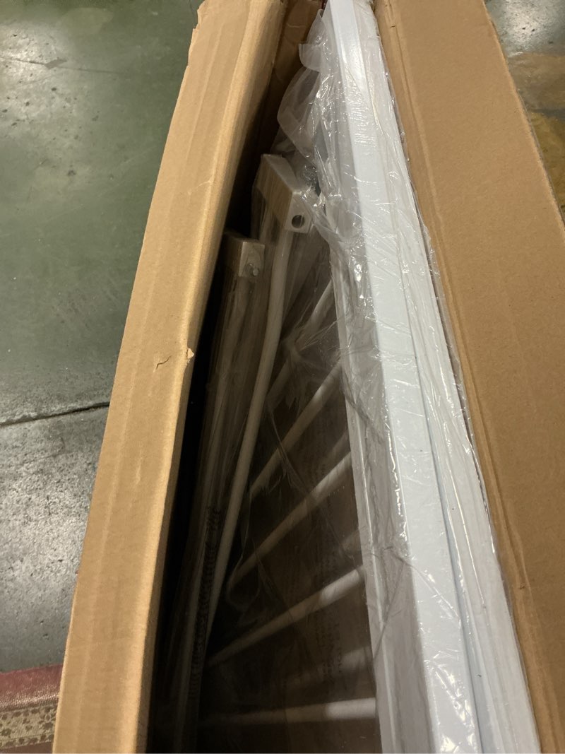 Condition photo showing Good Condition for 67-71.5 Inch Extra Wide Baby Gate, Pressure Mounted No Drill, Heavy-Duty Metal Safety Gate for Wide Stairs, White with Extension Kit White 67"-71.5"/170-182CM
