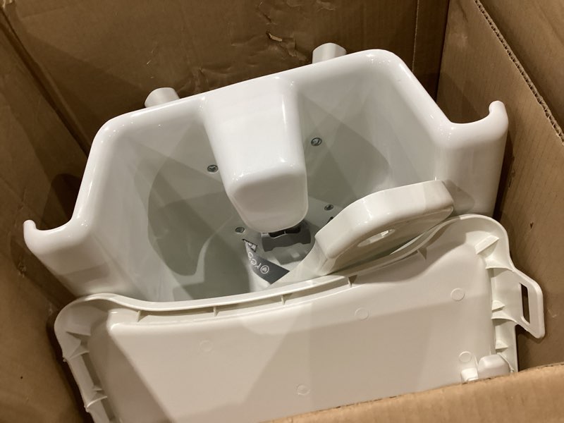 Condition photo showing As Is for item incomplete)))))regalo baby basics® high chair for babies and toddlers, baby high chair with removable oversized tray & cup holder, 5-point harness, easy to clean toddler high chair, white regalo high chair