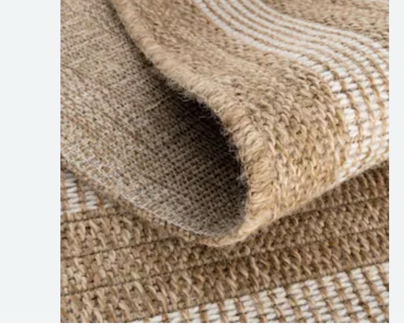Jute Sisal Look Rug: Antibacterial, Non-dust Home Decor - Etsy