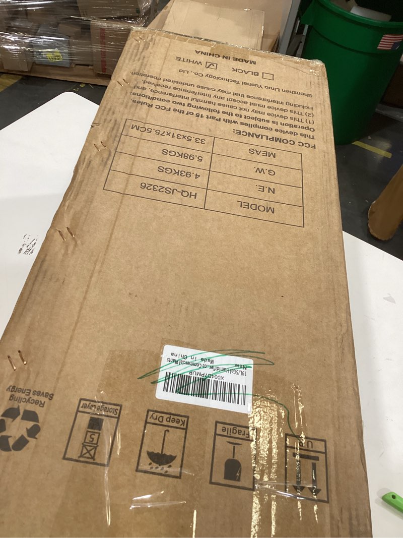 Condition photo showing New/Like New for 19L/5Gal Humidifiers for Bedroom Large Room 2800 sq ft, Quiet Humidifiers for Large Room, Floor Humidifier with 3 Mist Mode & Auto 180°Mist Tube for Home Whole House School Office Commercial Plants white