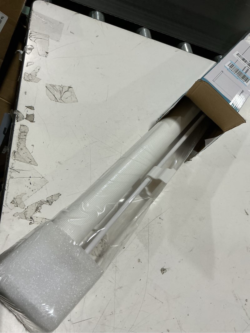Condition photo showing New/Like New for probebi retractable dog gate for the house extends to 54" wide 34" tall, gates for baby indoor, stair gate for outdoor, staris, hallways, doorways, deck, porch, need drilling
