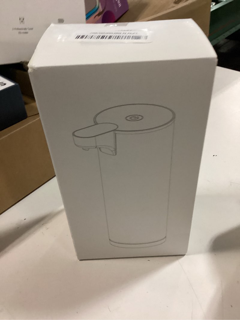 Condition photo showing New/Like New for Automatic Hand Soap Dispenser Foaming: Touchless Soap Dispenser Stainless Steel - Free Touch Electric Soap Dispenser Rechargeable with Sensor for Bathroom, Commercial (White) Matte White Stainless Steel
