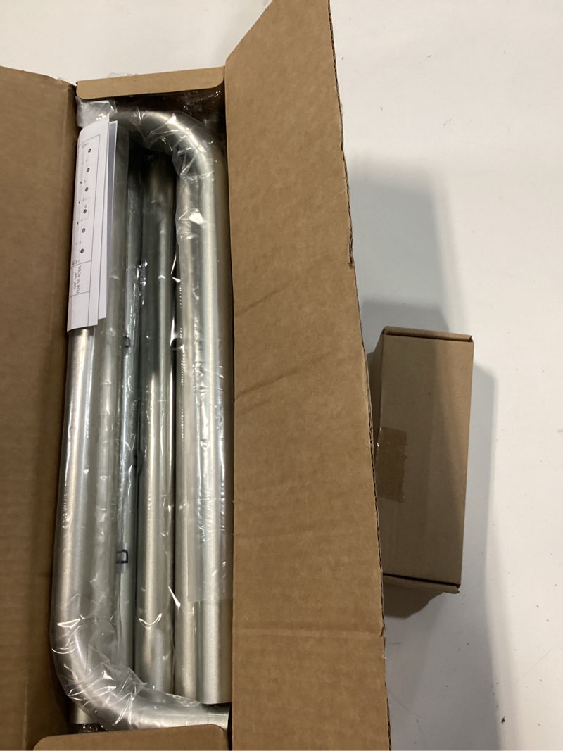 Condition photo showing Good Condition for curtain rods 36-120 inch, silver wrap around blackout curtain rods for windows, 1 inch adjustable long heavy duty room darkening window treatment rod for bedroom, living room, sliding door silver 36''-120'' (1 pack)