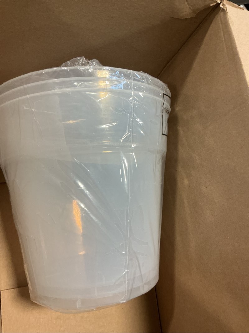 Condition photo showing Good Condition for Baderke 3 Pack Clear Nursery Pot Plastic Nursery Pot Large Plant with Drainage Holes for Root Health Indoor Outdoor(11.65 Inches)