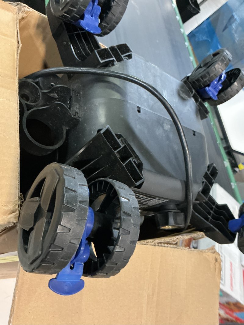 Condition photo showing As Is for epx 2050 psi 1.76 gpm electric pressure washer with anti-tipping technology