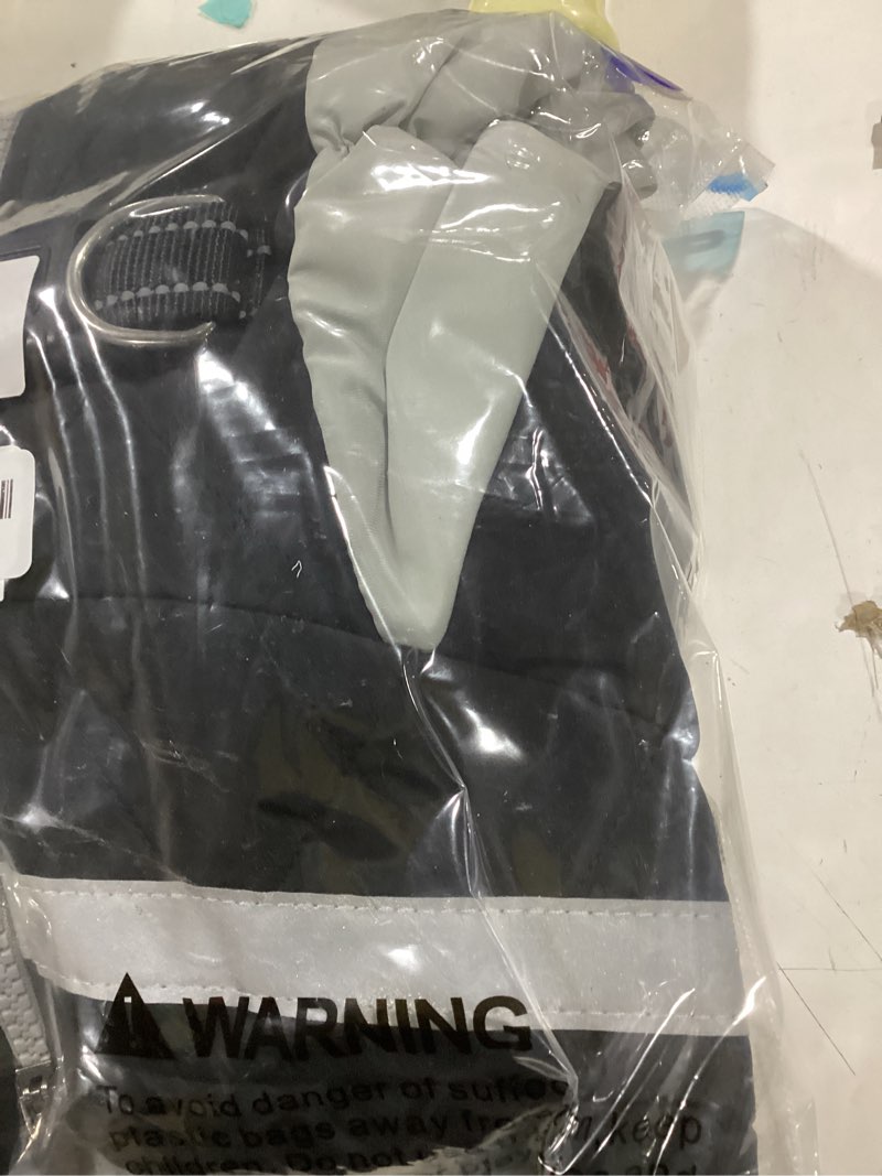Condition photo showing Good Condition for MIGOHI Full Body Dog Coat - Warm Reflective Large Dog Winter Coat with Harness,Turtleneck Fleece Jacket for Dogs,Four-Leg Windproof Puffer Jackets Snowsuit with Zipper for Small Medium Large Dogs,2XL Black XX-Large(Back:23.6")