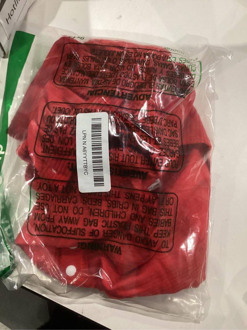 Condition photo showing As Is for Red sweater