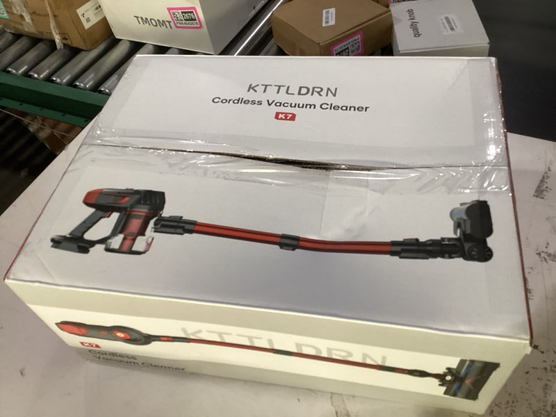 Condition photo showing New/Like New for cordless vacuum cleaner, 500w 45kpa 60mins stick vacuum cleaner for home, self-standing vacuum with 1.5l dust cup and hepa filter, anti-tangle brush for hardwood floors, carpets, and pet hair