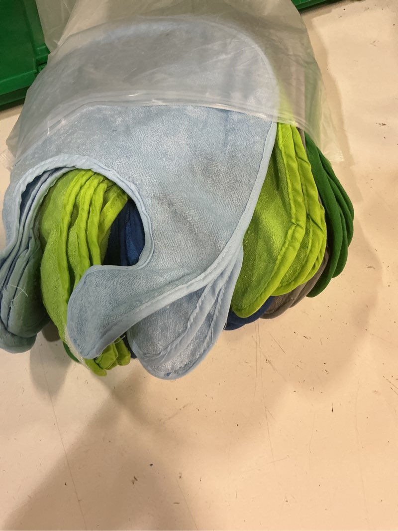 Condition photo showing Good Condition for jagely 30 pack baby muslin bandana bibs multicolor solid unisex waterproof feeder adjustable newborn teething and drooling fresh color 30