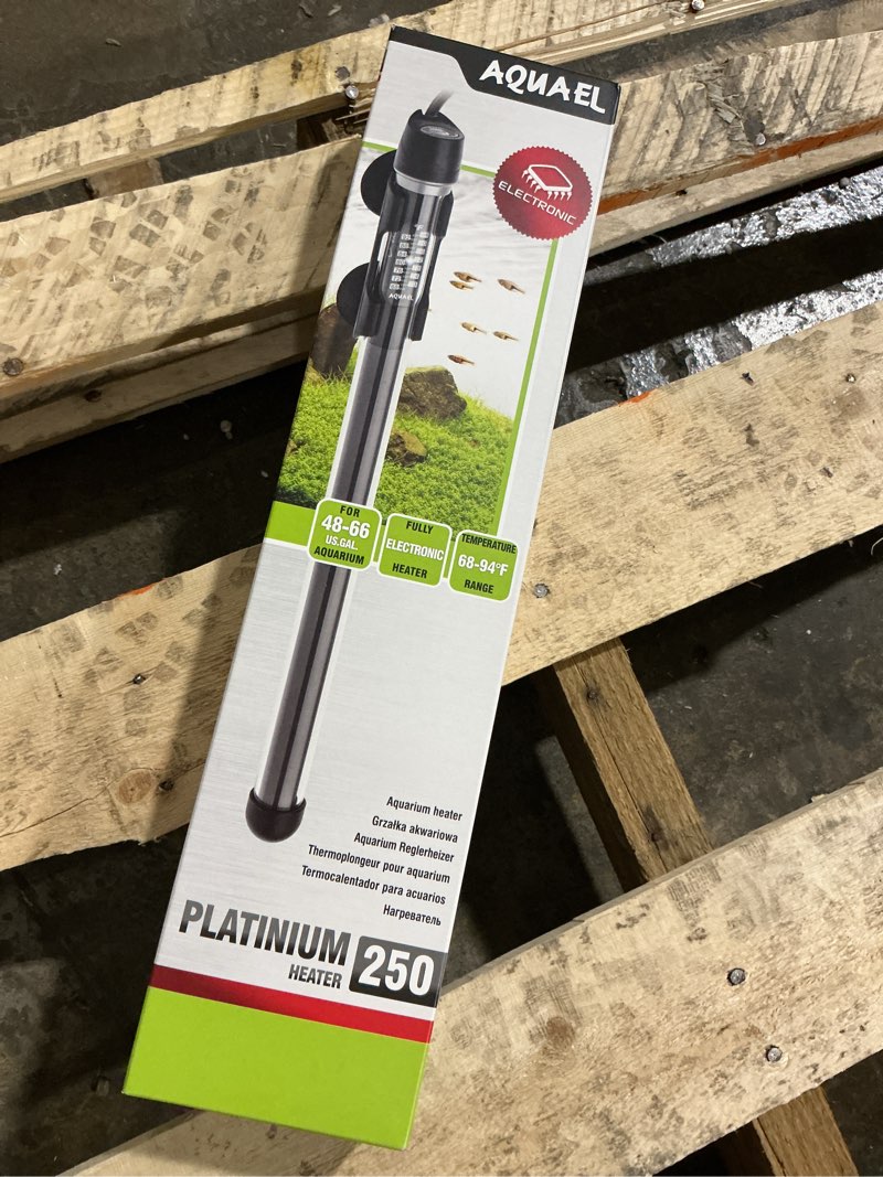 Condition photo showing New/Like New for Aquael Platinium Aquarium Heater for Freshwater & Saltwater Aquariums - 250 Watt  48-66 Gallons