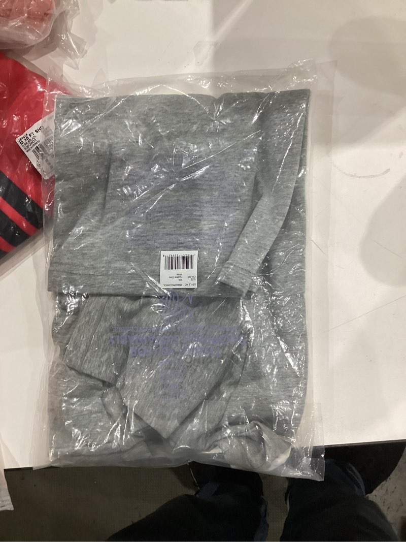 Condition photo showing New/Like New for florence by mills Women's Cotton Stretch Tee 2 Pack XX-Large Heather Grey/White