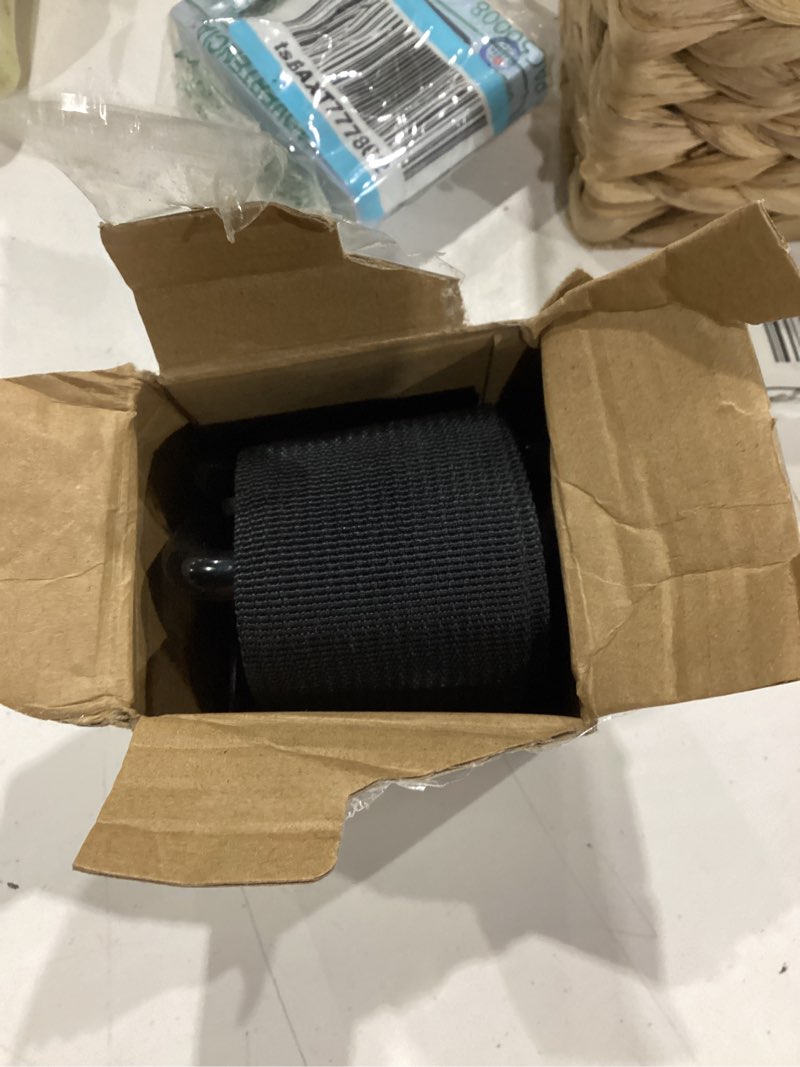 Condition photo showing Good Condition for anks heavy duty bear & raccoon proof trash can lock - metal hook, windproof, 20-35" adjustable strap, fits 28-96 gal bins (black)