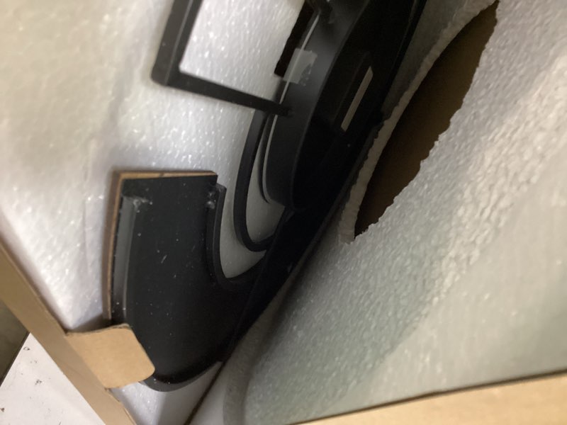 Condition photo showing Good Condition for Modern Walnut Marble Dial Wall Clock, Large Wood Metal Frame Silent Non Ticking Wall Clocks for Living Room, Bedroom Decoration, Contemporary Home Wall Decor Gift Idea, 22 in 1.Large(22 in)