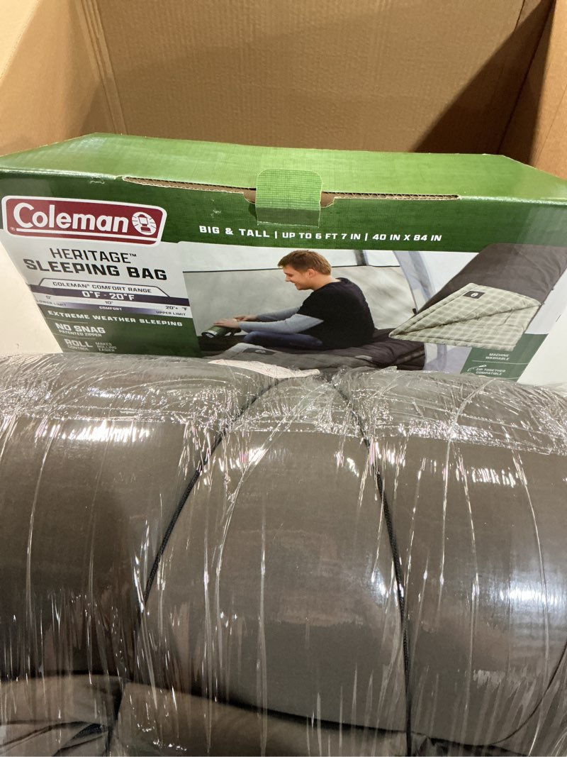 Condition photo showing Good Condition for coleman sleeping bag heritage 10 deg b t c002