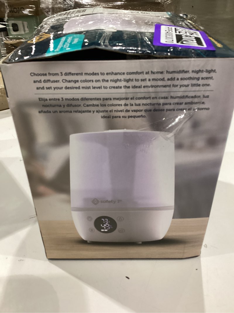 Condition photo showing As Is for easy-fill cool mist humidifier