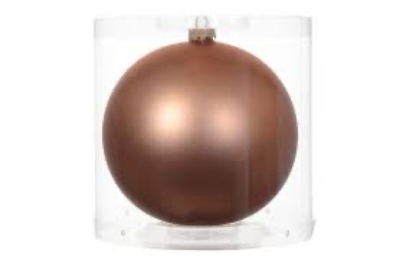 Decorative sphere, glass, matte pink, Dia.15 cm of 8 pieces ( similar )