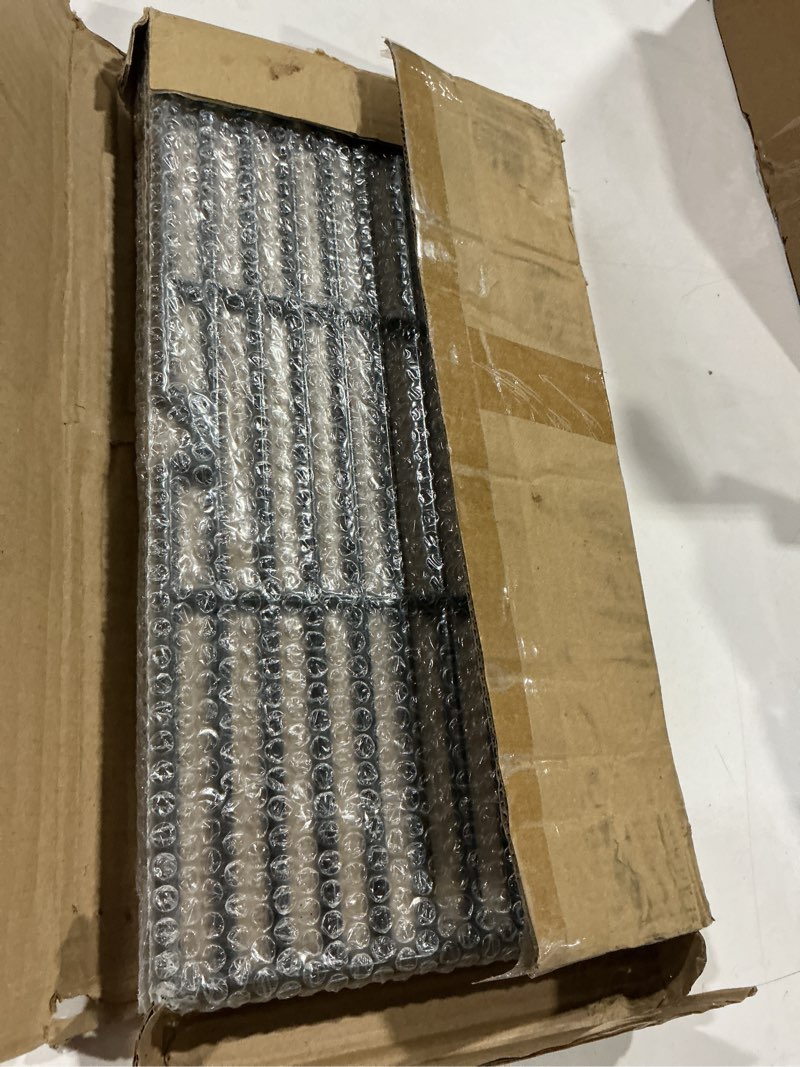 Condition photo showing Good Condition for parts dc115 porcelain coated cast iron cooking grid 16 15/16" x 8 5/16" replacement for charbroil 463240804, centro, broil king, costco kirkland, k mart, master chef gas grill, set of 3