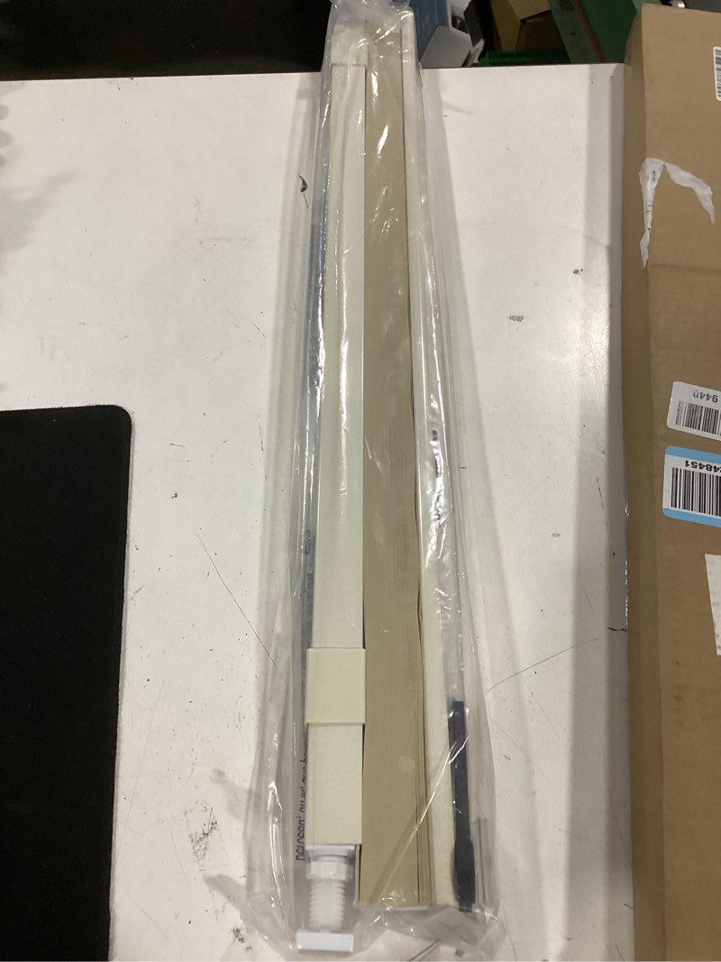 Condition photo showing Good Condition for lazblinds cordless cellular shades, no tools no drill light filtering honeycomb shades pleated blinds for windows, 29'' w x 48'' h, cream light filtering-cream 29'' w x 48'' h