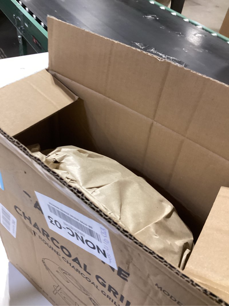 Condition photo showing Good Condition for Gas One – 14-inch Portable Barbecue Grill with 3-Point Locking Lid for Heat Preservation – Dual Venting System – Small Charcoal Grill for Backyard, Camping, Boat 14 Inch (Diameter)