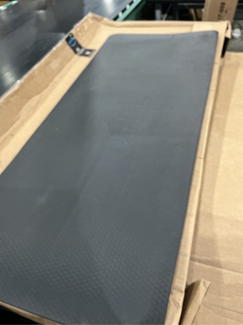 Condition photo showing As Is for gorilla grip comfortable cushioned kitchen mats for floor, waterproof stain resistant top, 3/4 inch thick ergonomic standing desk anti fatigue mat, supports ankles and feet