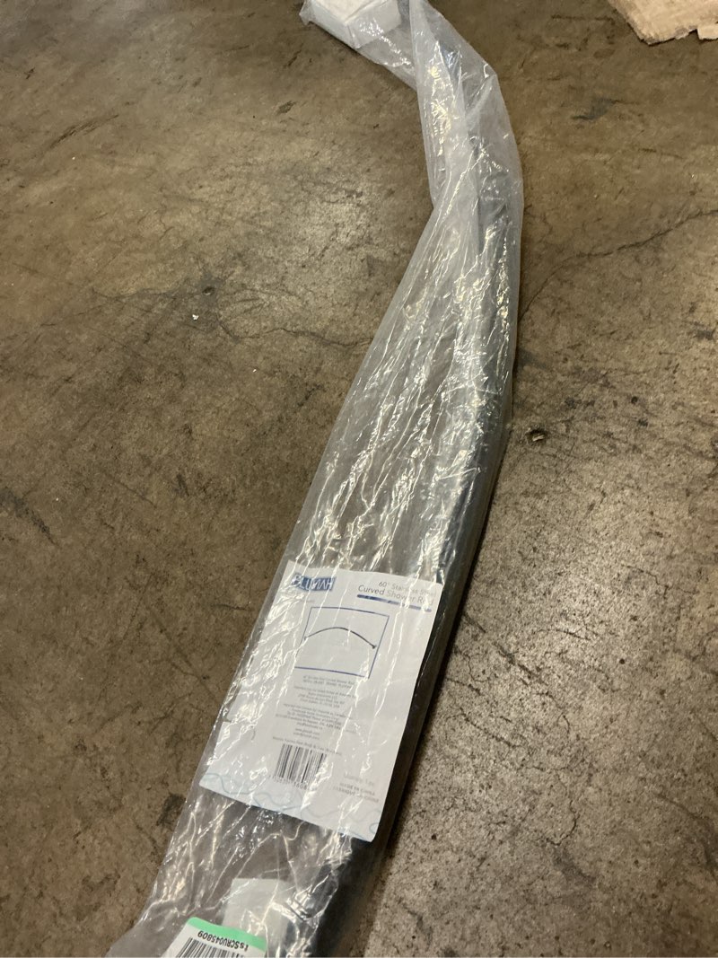 Condition photo showing New/Like New for 60-Inch Stainless Steel Curved Shower Curtain Rod, 5 Foot Mounted Non-Telescoping Rust Proof (Old Bronze)