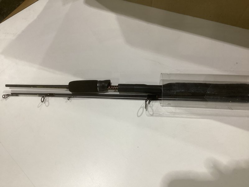 Condition photo showing As Is for ugly stik 6’6” gx2 spinning rod, three piece spinning rod, 6-15lb line rating, medium rod power, moderate fast action, 1/8-5/8 oz. lure rating new model 5' - light - 3pc