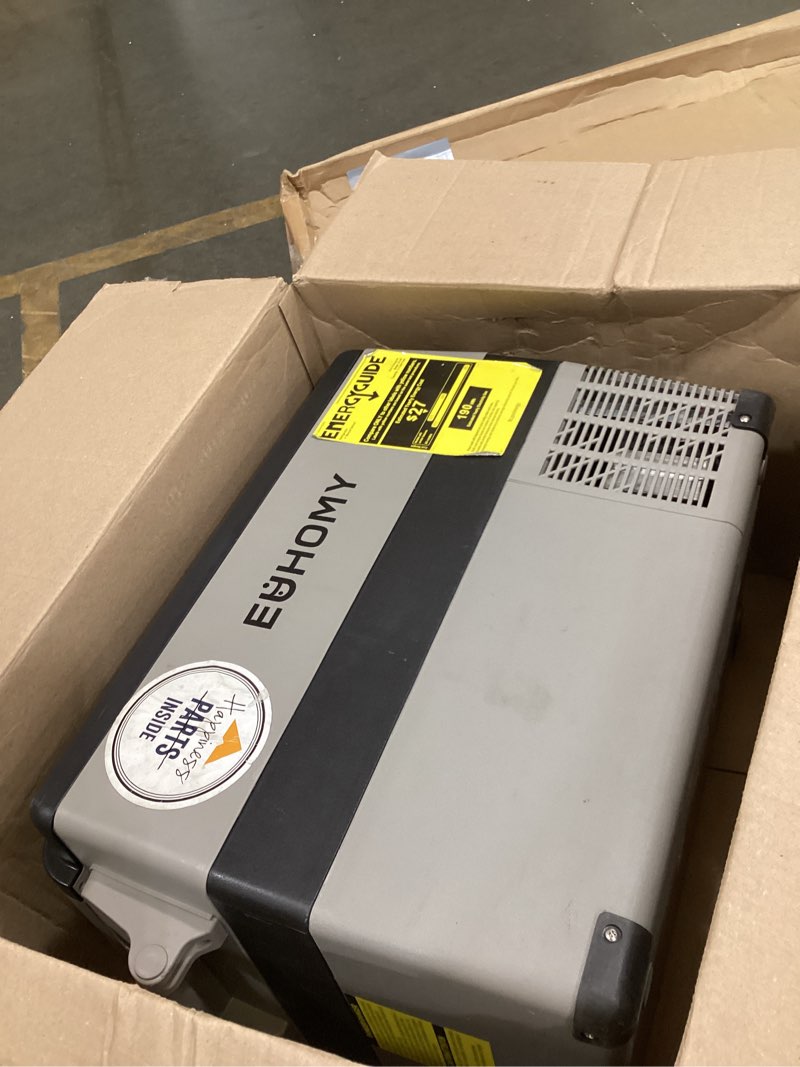 Condition photo showing Good Condition for euhomy 12 volt refrigerator, 53qt(50l) electric cooler, portable freezer 12v/24v dc 100-240v ac, 12v fridge -4?~68?, 12v cooler with wheels & 2 baskets for travel,camping,truck,boat 53 quarts (single zone)