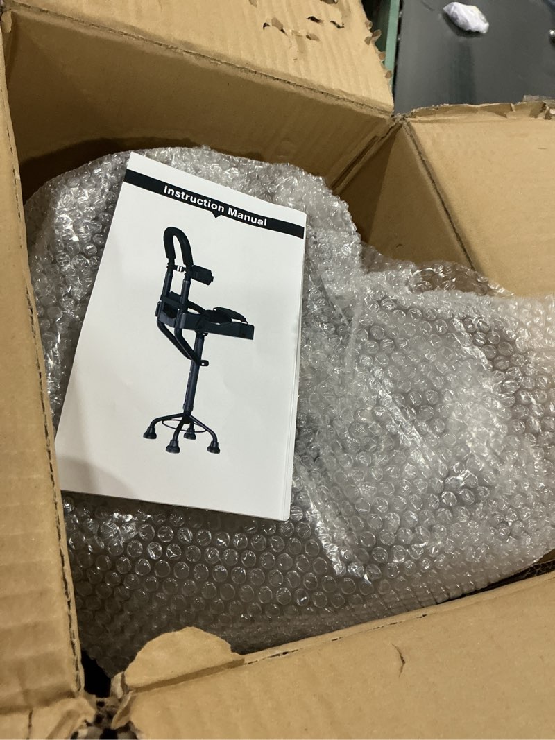 Condition photo showing As Is for iWALK3.0 – The Original Hands Free Knee Crutch - Alternative to Crutches and Knee Scooters - iWALK Replaces Crutches for Adults - Peg Leg Crutch For Lower Leg Injuries - See All Qualifications for Use - Not for Elderly or Balance Impaired Black and Blue