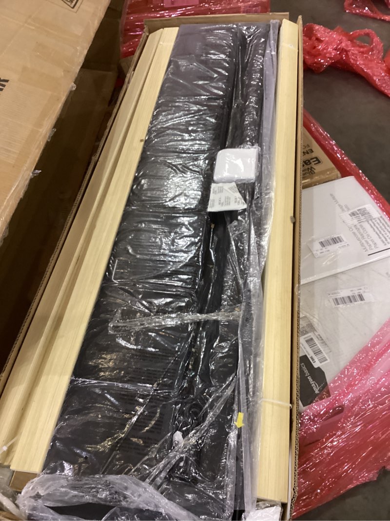 Condition photo showing New/Like New for Rolanstar Bed Frame Full Size with Lift Up Storage, Charging Station & LED Lights, Upholstered Storage Headboard, Heavy Duty Wooden Slats, No Box Spring Needed, Noise Free, Easy Assembly, Black Black Full