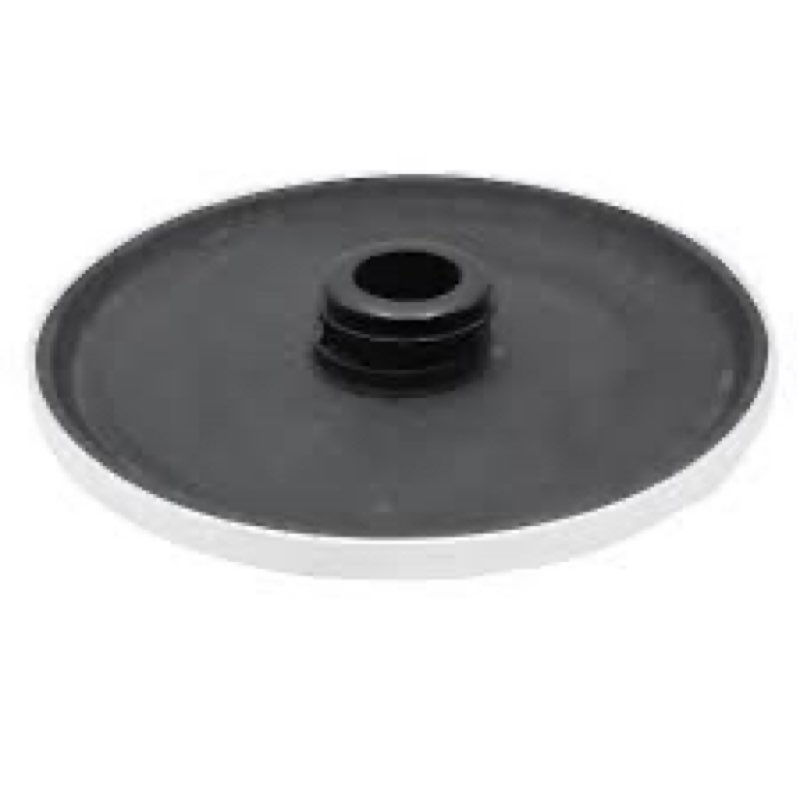 Adjustable table accessory for a pedestal-style patio heater