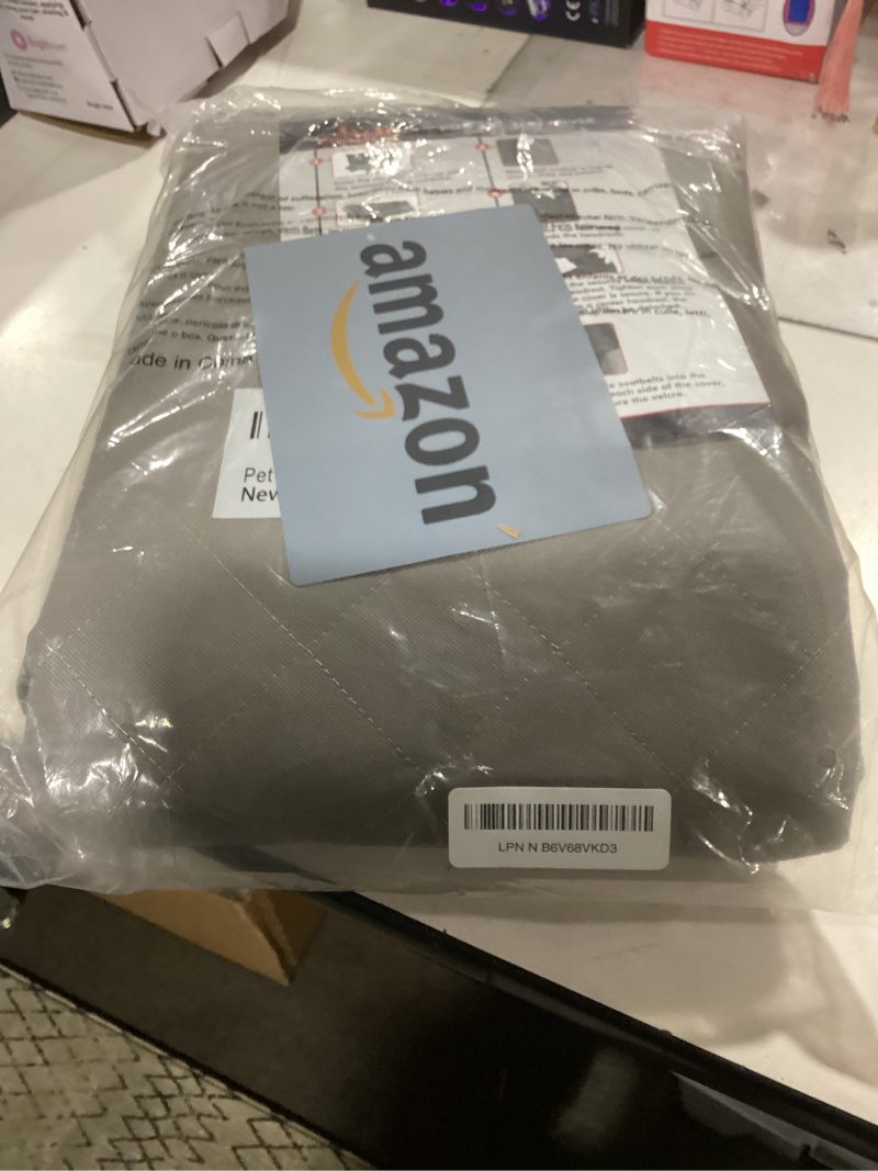 Condition photo showing Good Condition for lusso gear car seat cover & protector for dogs - non-slip waterproof seat covers for trucks & cars - universal fit dog backseat protector - machine-washable pet travel accessories - gray, large premium edition - gray