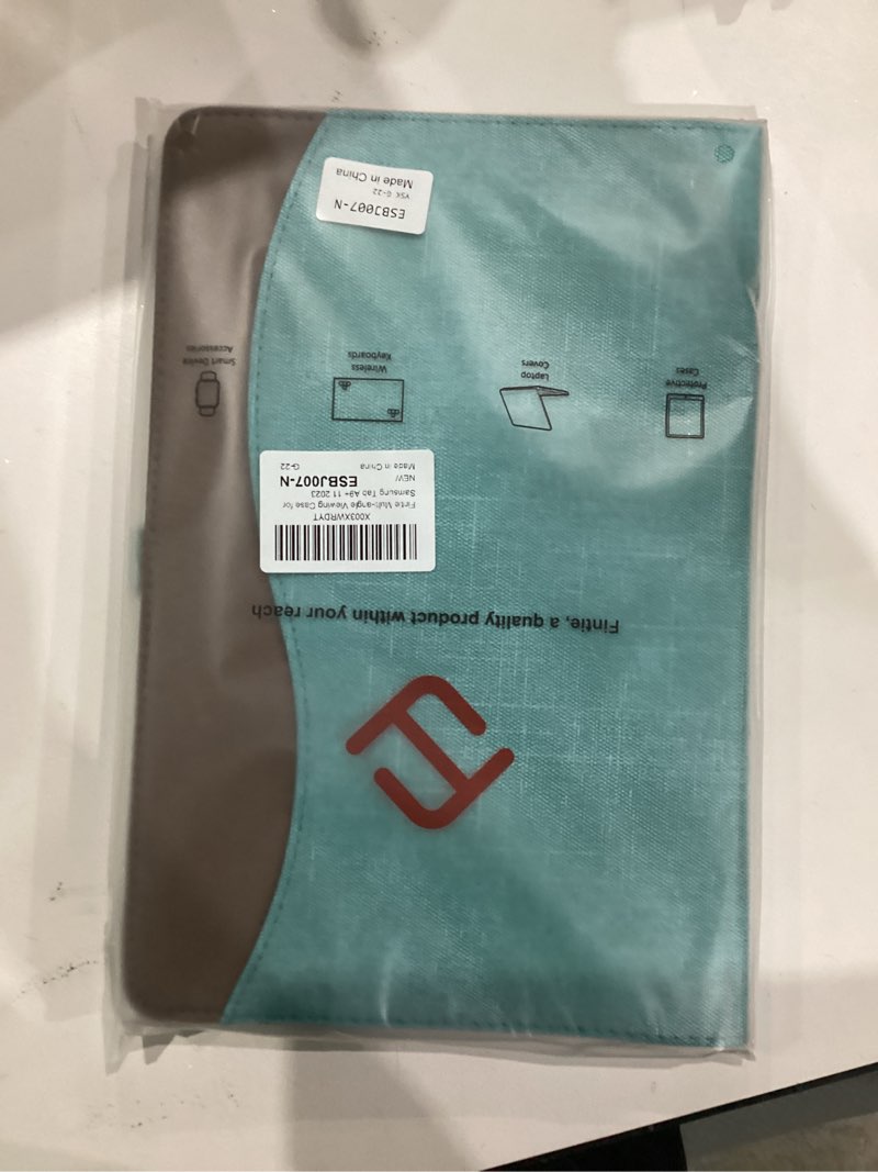 Condition photo showing New/Like New for Fintie Case for Samsung Galaxy Tab A9 Plus/A9+ 5G 11 Inch 2023 Model (SM-X210/X216/X218), Multi-Angle Viewing Smart Stand Back Cover with Pocket Auto Wake/Sleep, Turquoise
